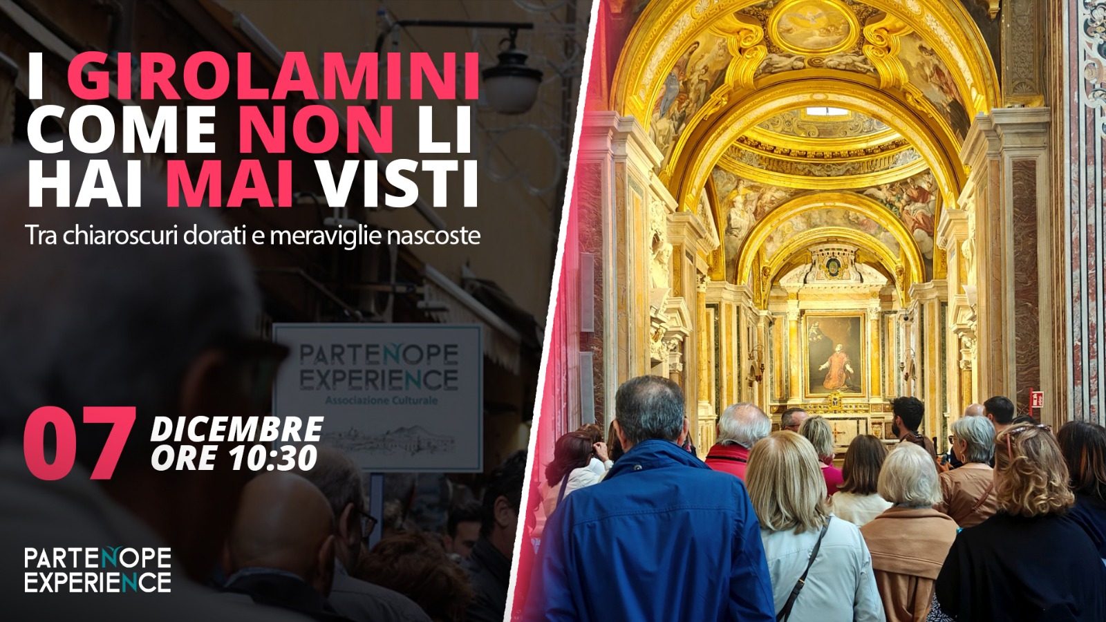 Chiesa dei Girolamini a Napoli con marmi policromi, affreschi e giochi di luce durante il tour guidato